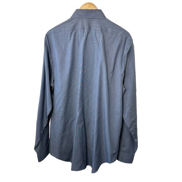 Calvin Klein Gray Slim Fit Performance Non-Iron Button Down Shirt 17 34/35 - Picture 2 of 5